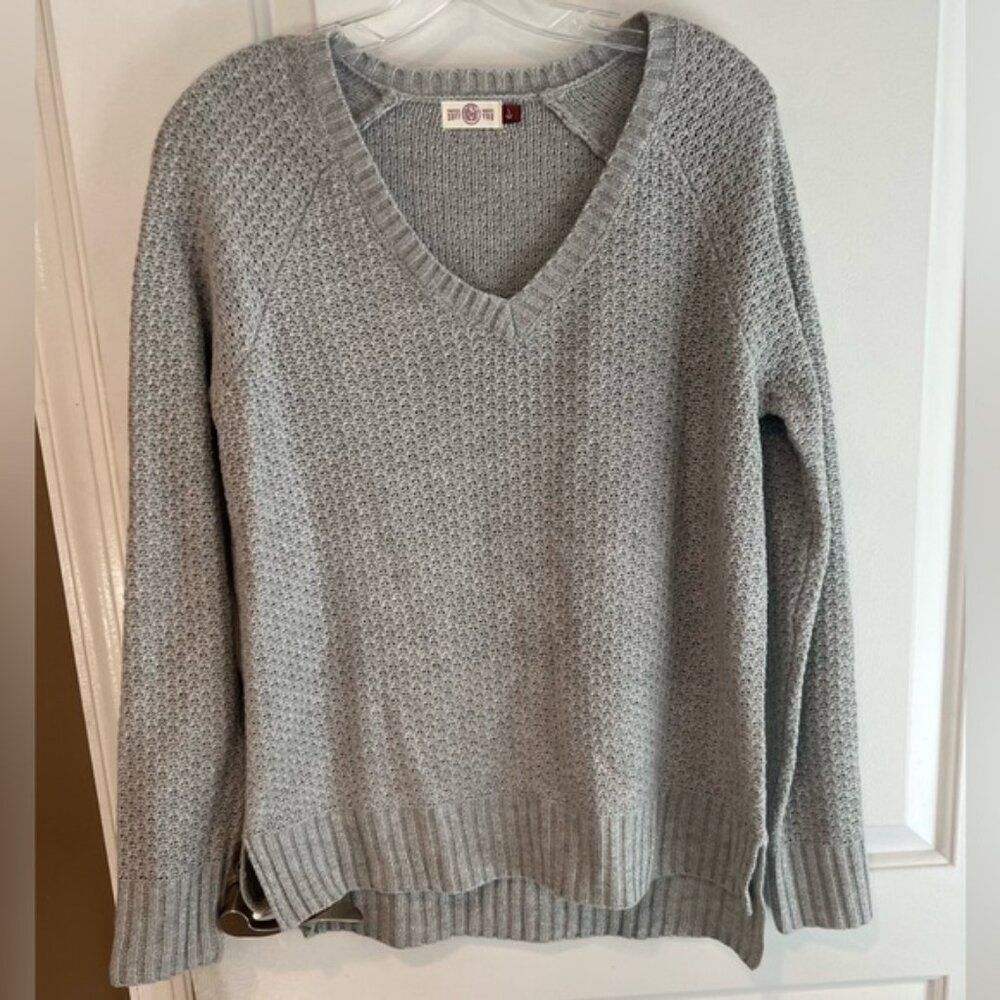 SO Perfectly soft perfectly you L/S top Silver/silver metallic threads Large